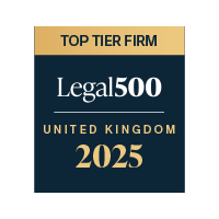 Legal 500 2025 - Top Tier Law Firm