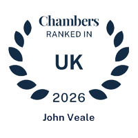 John Veale Top Ranked in the 2026 Chambers UK Guide